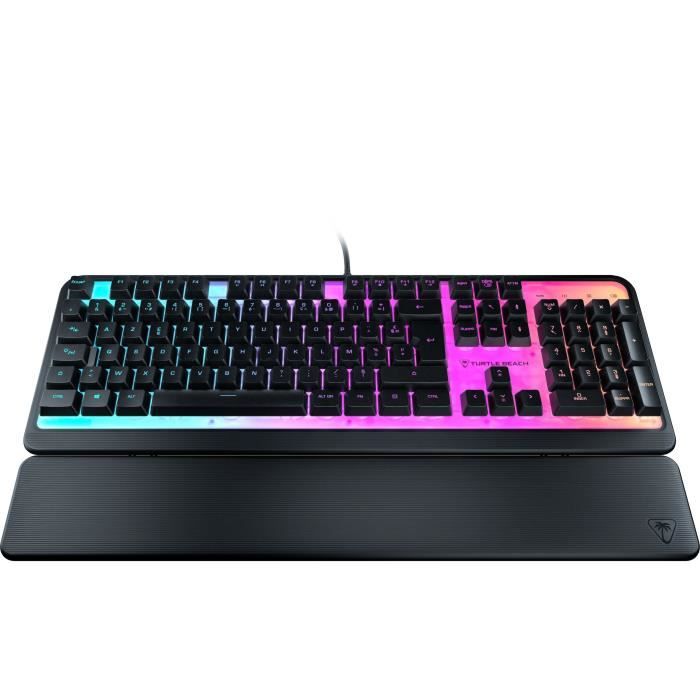 Turtle Beach Magma Gaming Keyboard - RGB Membrane - Black, Quiet Keys, AIMO RGB