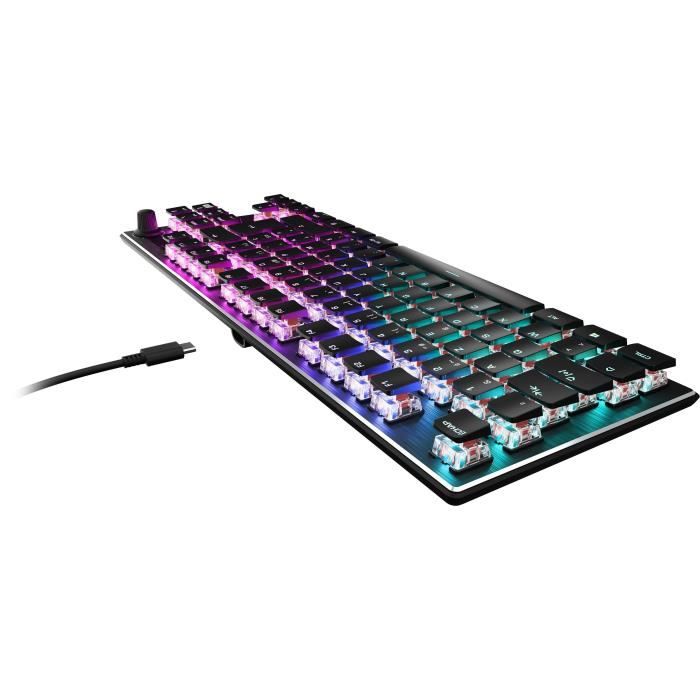 Compact mechanical RGB gaming keyboard - TURTLE BEACH - Vulcan TKL - Black
