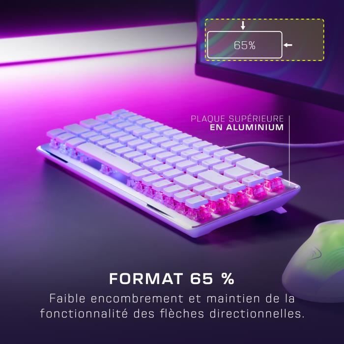 Turtle Beach Vulcan II Mini Wireless Optical Mechanical Gaming Keyboard - White