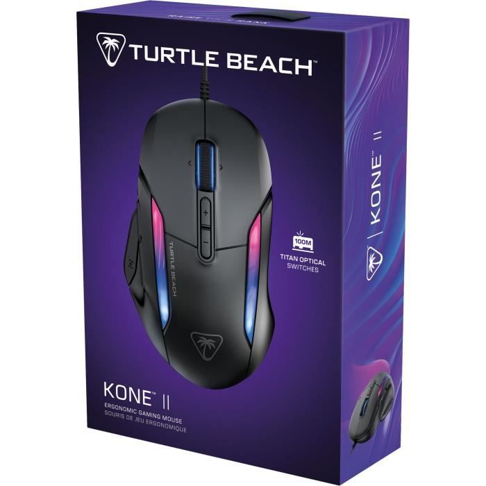 Turtle Beach Kone II Wireless Gaming Mouse - Ultra-Lightweight - Black, 26,000 DPI, 23 Customizable Functions