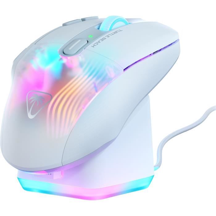 Wireless Gaming Mouse - TURTLE BEACH - Kone XP Air - With Charging Station - White