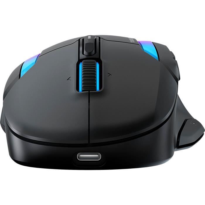 Turtle Beach Kone II Air Wireless Gaming Mouse - Ergonomic - Black, Bluetooth, 26,000 DPI, 4D Scroll Wheel