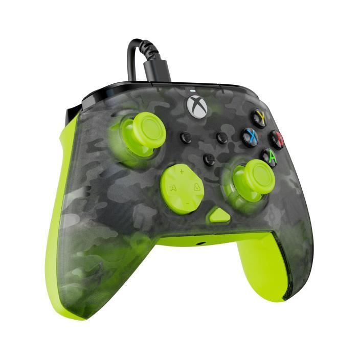 Gamepad - Xbox Series X|S, Xbox One and PC - Rematch Core - RGB - Wired - Black/Yellow Camouflage - TURTLE BEACH