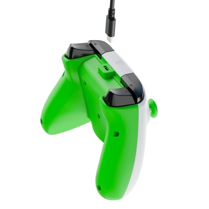 Gamepad - Xbox Series X|S, Xbox One and PC - Rematch Core - RGB - Wired - White / Green - TURTLE BEACH
