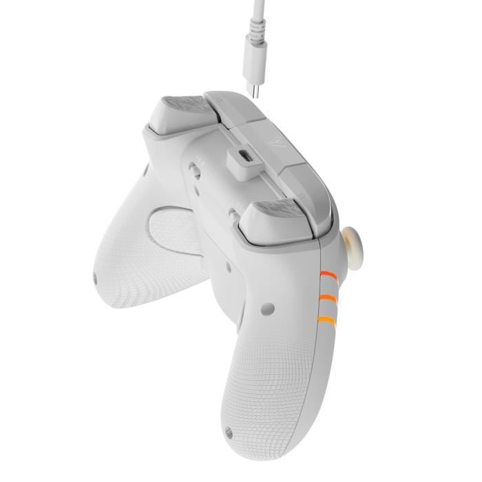 Gamepad - Xbox Series X|S, Xbox One and PC - Afterglow Wave - RGB - Wired - White - TURTLE BEACH