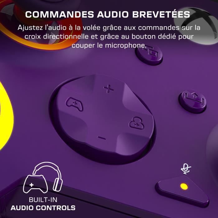 Gamepad - Xbox Series X|S, Xbox One and PC - Afterglow Wave - RGB - Wired - Purple - TURTLE BEACH