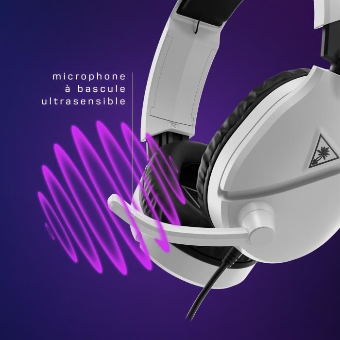 Multi-platform gaming headset - TURTLE BEACH - Recon 70P - White