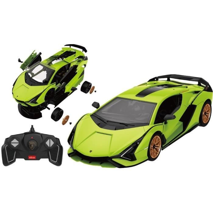 Lamborghini Sian Assembly Kit - TURBO CHALLENGE - Remote Control Car - Green - 1/18