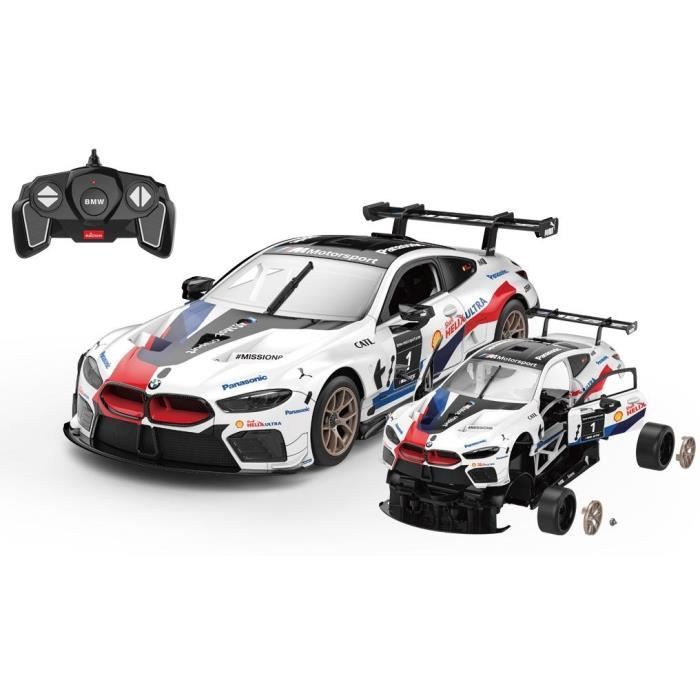 Remote Control Car - TURBO CHALLENGE - BMW M8 GTE - White - 1/18 - Easy Assembly