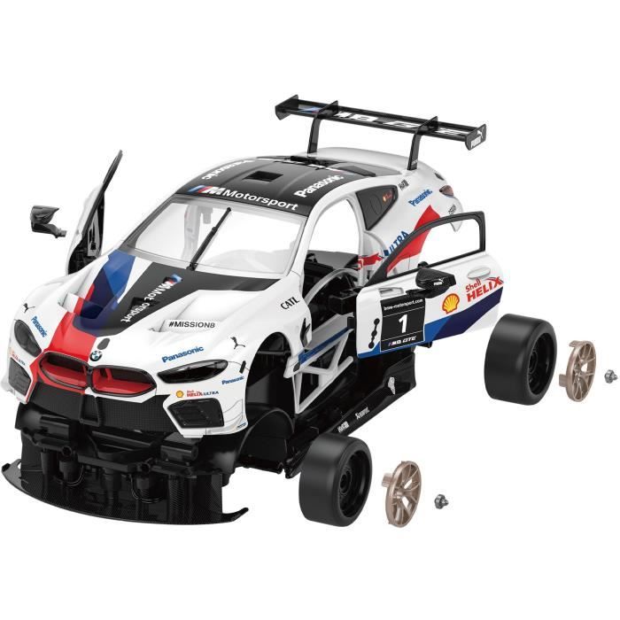 Remote Control Car - TURBO CHALLENGE - BMW M8 GTE - White - 1/18 - Easy Assembly