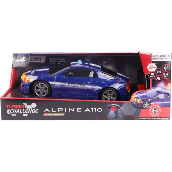 Remote-controlled car - TURBO CHALLENGE - Alpine A110 Gendarmerie - From 8 years old