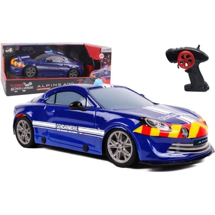 Remote-controlled car - TURBO CHALLENGE - Alpine A110 Gendarmerie - From 8 years old