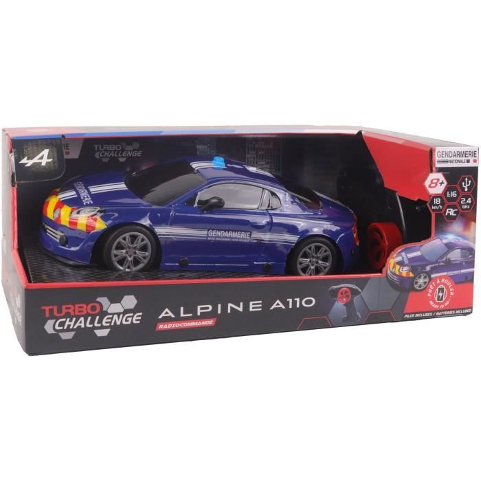 Remote-controlled car - TURBO CHALLENGE - Alpine A110 Gendarmerie - From 8 years old