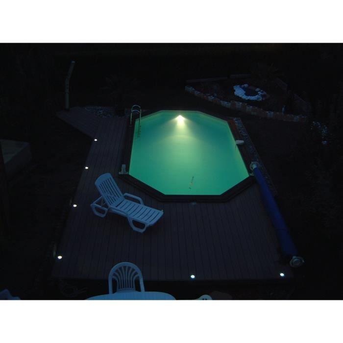 UBBINK white 350 led spotlight for wood pools