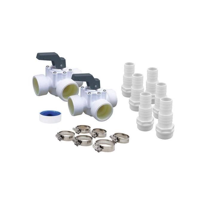 UBBINK Universal by-pass kit for heat pump - Model 7505527 - PVC - White