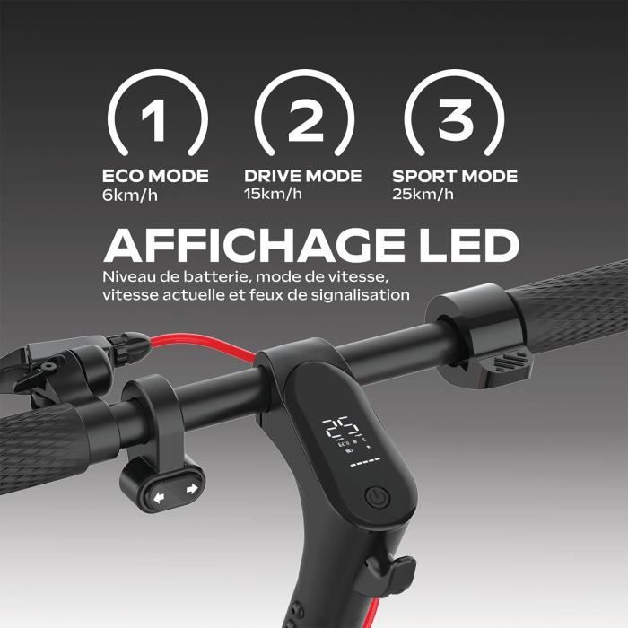 Electric scooter - URBANGLIDE - 85 Lite - 8.5 wheels - 36V - 400W - 20 km range - Disc brake - Turn signals - Brake light