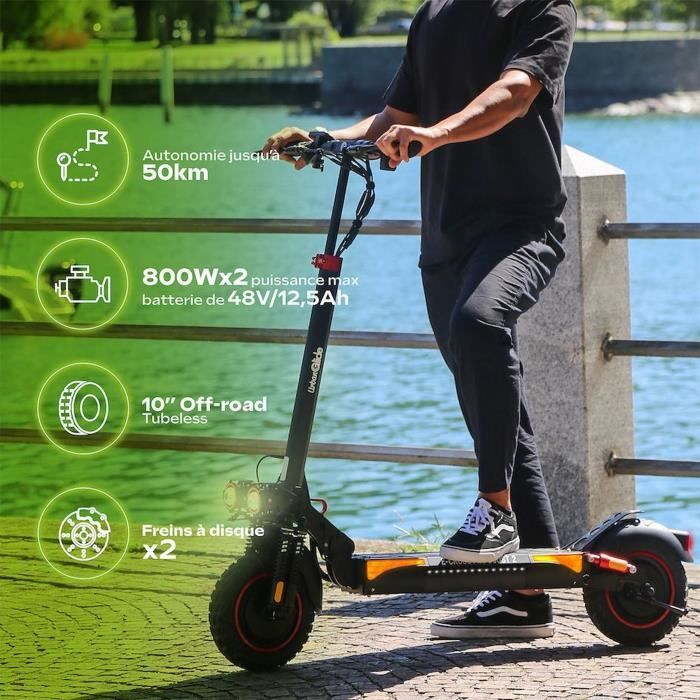All-terrain electric scooter - URBANGLIDE - ECROSS PRO BOOST 2 - 10 - 48V - 1600 W Dual motor - 13Ah - 50KM range