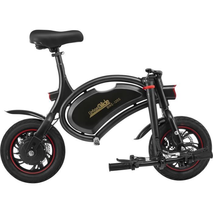 Electric balance bike - URBANGLIDE - BIKE 120S - 350 W - 12'' - Adult - Foldable - Black