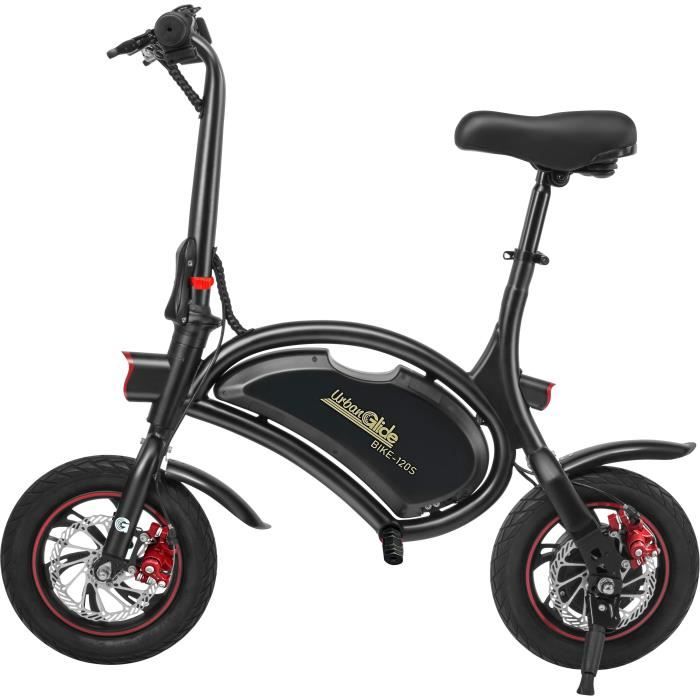Electric balance bike - URBANGLIDE - BIKE 120S - 350 W - 12'' - Adult - Foldable - Black