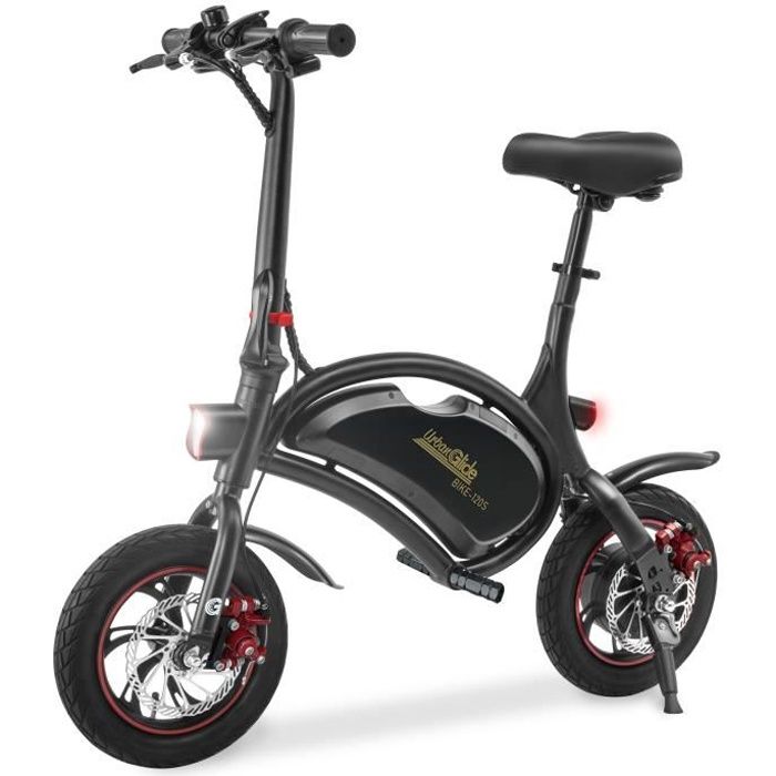 Electric balance bike - URBANGLIDE - BIKE 120S - 350 W - 12'' - Adult - Foldable - Black