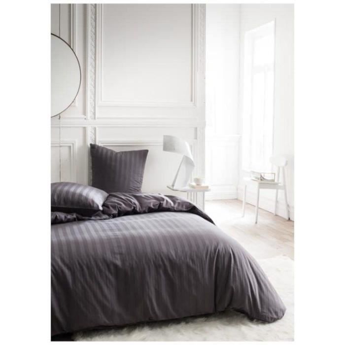TODAY PRESTIGE TODAY BLATE - 220 x 240 cm - 2 people - 100% cotton satin - charcoal