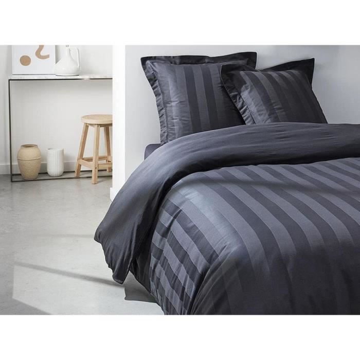 TODAY PRESTIGE TODAY BLATE - 240 x 260 cm - 2 people - 100% cotton satin - charcoal