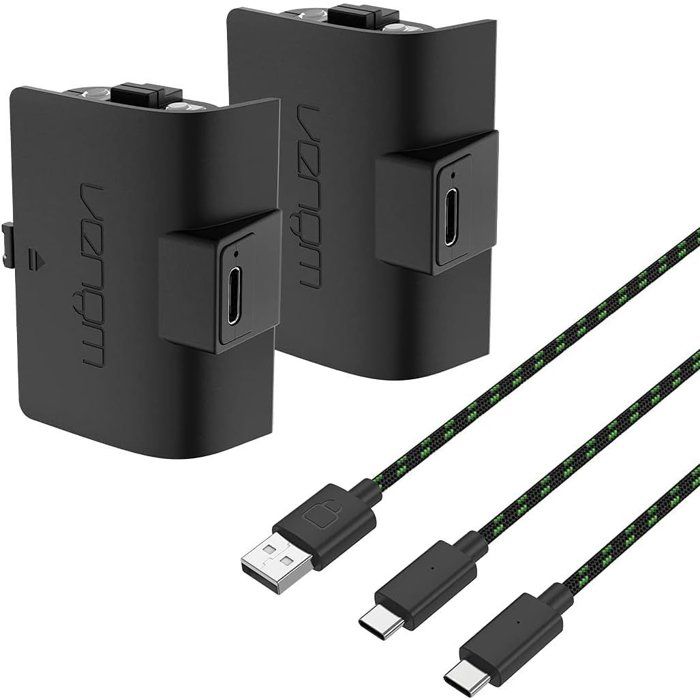 Venom Pack of Two Rechargeable Batteries for Xbox Series X Controller - S - Black