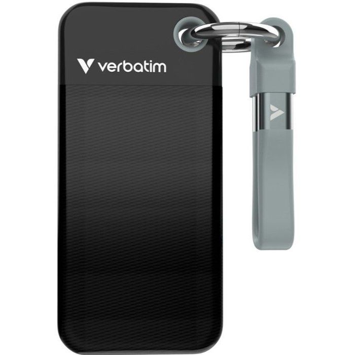 External SSD Drive - VERBATIM - Pocket - 1 TB - Black / Gray