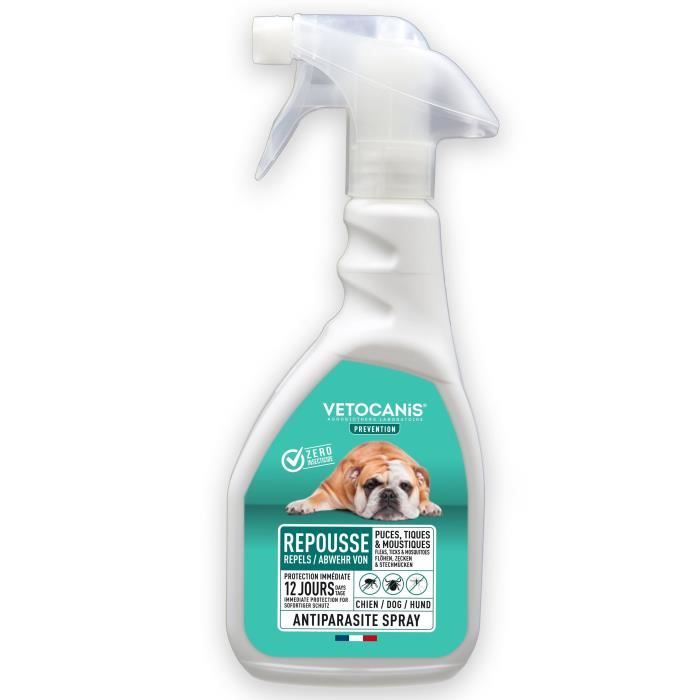 Vetocanis Anti-Puaces, Anti-Tiques and Anti-Mosquitoes-For Dog-500 ml
