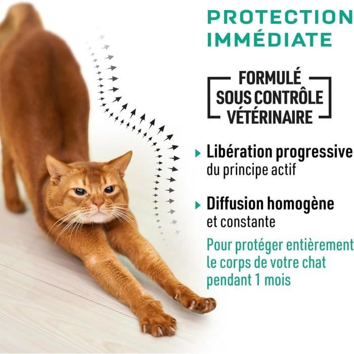 VETOCANIS 4 Anti-flea and anti-tick pipettes - For Cat - 4x 1 month protection
