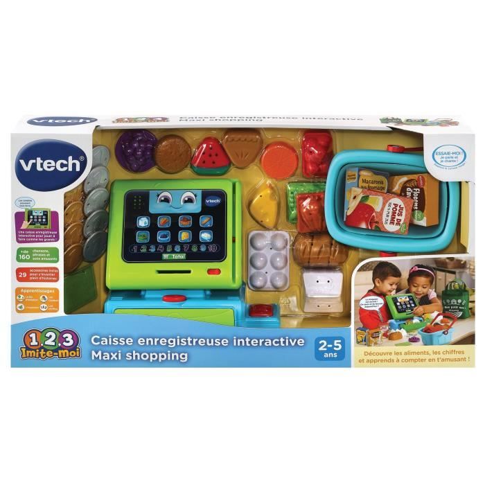 VTECH - 1,2,3 Imitate Me - Maxi Shopping Interactive Cash Register - Children's Imitation Toy