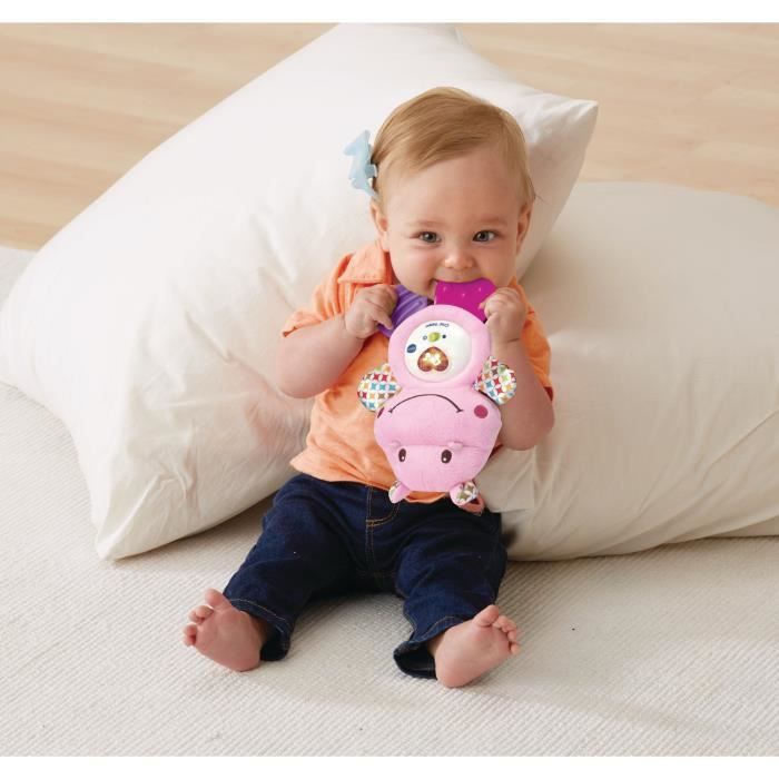 VTECH BABY - Pink croc'hippo - Baby Musical Rattle