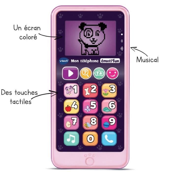 VTECH - Imitation Child Toy - My pink emoti'fun phone