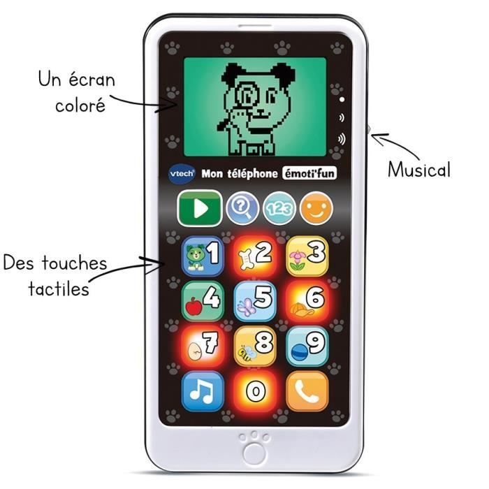 VTECH - Child Imitation Toy - My Emoti'fun Black & White Phone