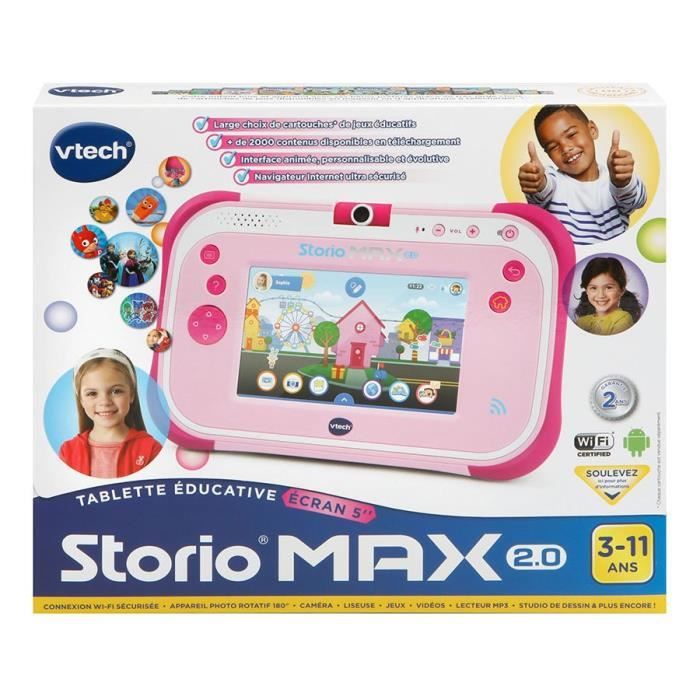 VTECH - Console Storio Max 2.0 5 Pink - Educational Tablet Child 5 Inches