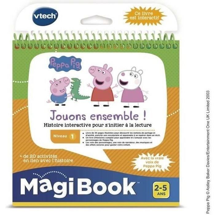 VTECH - Magibook Interactive Book - Peppa Pig, Let's Play Together