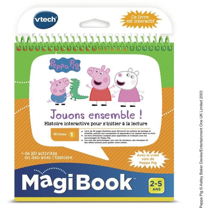 VTECH - Magibook Interactive Book - Peppa Pig, Let's Play Together