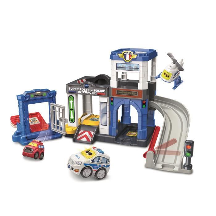 VTECH TUT TUT BOLIDES PRO SERIES - SUPER INTERACTIVE POLICE STATION (+ CHRIS, POLICE LIEUTENANT)