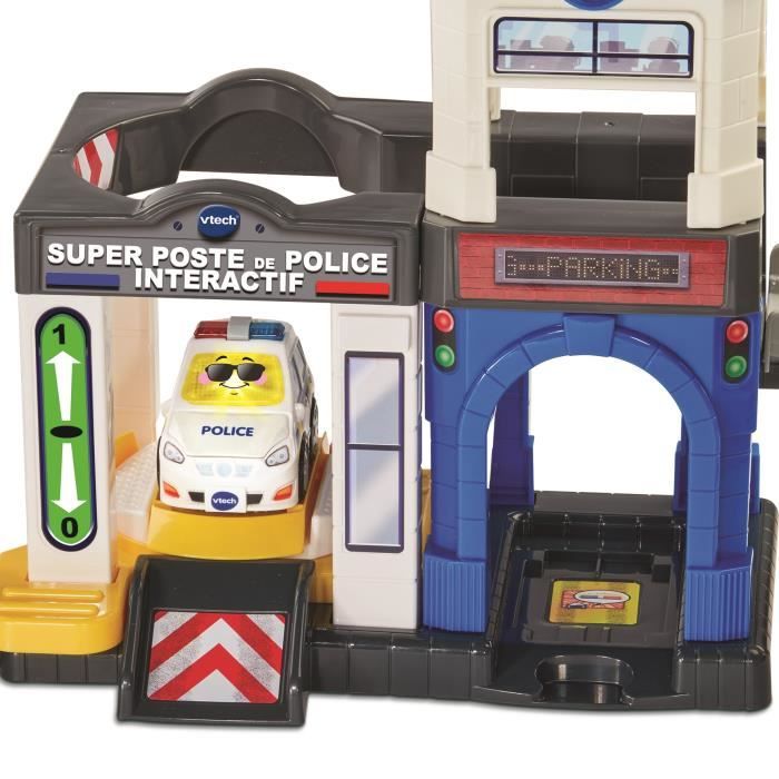 VTECH TUT TUT BOLIDES PRO SERIES - SUPER INTERACTIVE POLICE STATION (+ CHRIS, POLICE LIEUTENANT)