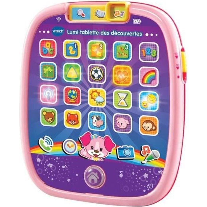VTECH BABY - Children's Tablet - Lumi Tablet des Découvertes Rose - Children's Tablet