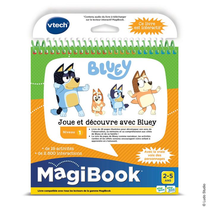 VTECH - MAGIBOOK - PLAY AND DISCOVER WITH BLUEY - Multicolor