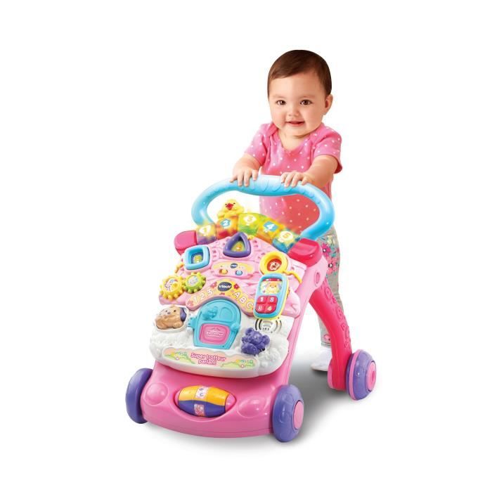 SUPER TROTTEUR SPEAKING 2 IN 1 PINK