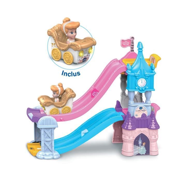 VTECH TUT TUT BOLIDES DISNEY PRINCESSES - CASTLE - ENCHANTED SLIDE (+ CINDERELLA'S ENCHANTED WEDDING CARRIAGE)