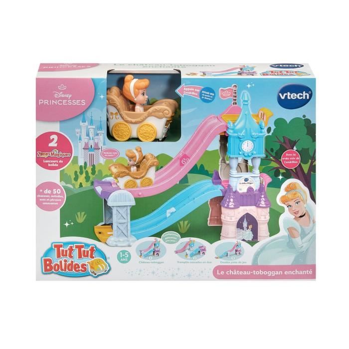 VTECH TUT TUT BOLIDES DISNEY PRINCESSES - CASTLE - ENCHANTED SLIDE (+ CINDERELLA'S ENCHANTED WEDDING CARRIAGE)