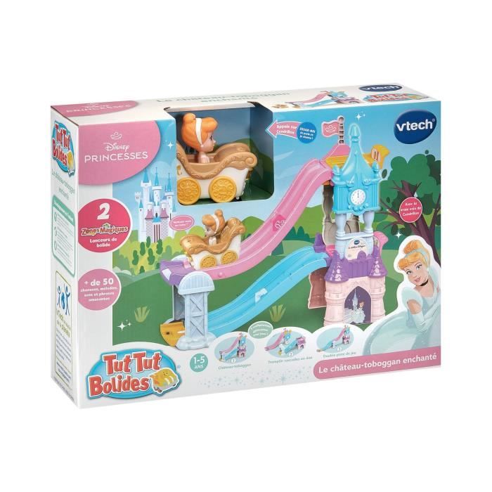 VTECH TUT TUT BOLIDES DISNEY PRINCESSES - CASTLE - ENCHANTED SLIDE (+ CINDERELLA'S ENCHANTED WEDDING CARRIAGE)