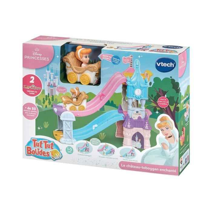 VTECH TUT TUT BOLIDES DISNEY PRINCESSES - CASTLE - ENCHANTED SLIDE (+ CINDERELLA'S ENCHANTED WEDDING CARRIAGE)