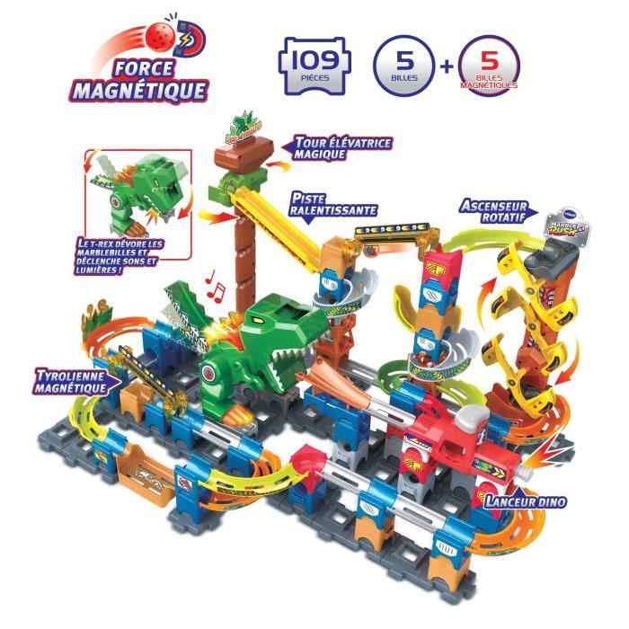 VTECH MARBLE RUSH - DINO ADVENTURES MAGNETIC SET XL400E