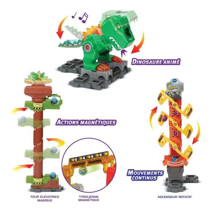 VTECH MARBLE RUSH - DINO ADVENTURES MAGNETIC SET XL400E