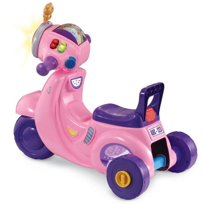 VTECH 3 IN 1 INTERACTIVE SCOOTER RIDE-ON PINK