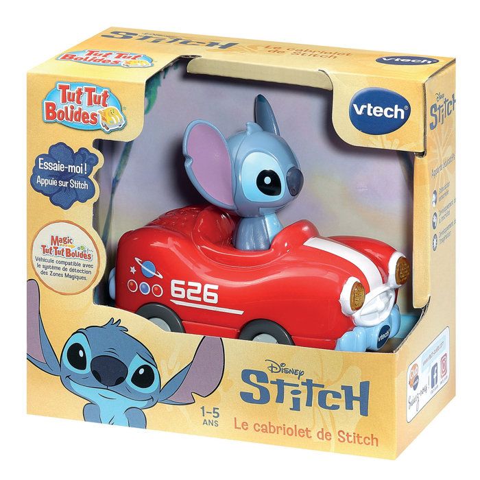 VTECH - TUT TUT STITCH RACING CARS - STITCH'S CONVERTIBLE - Multicolor